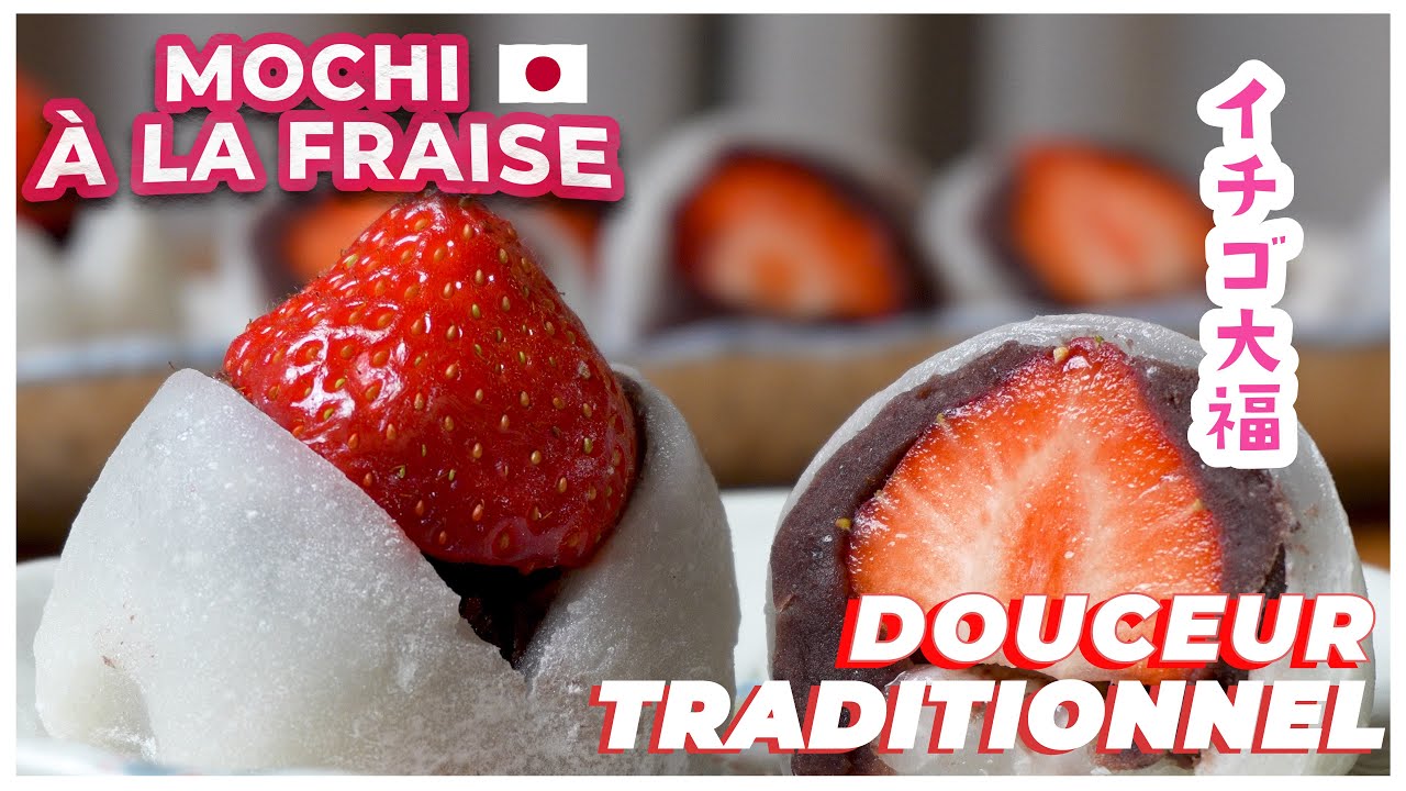 🍓 Ichigo Daifuku 【イチゴ大福】– Mochi à la fraise 🇯🇵