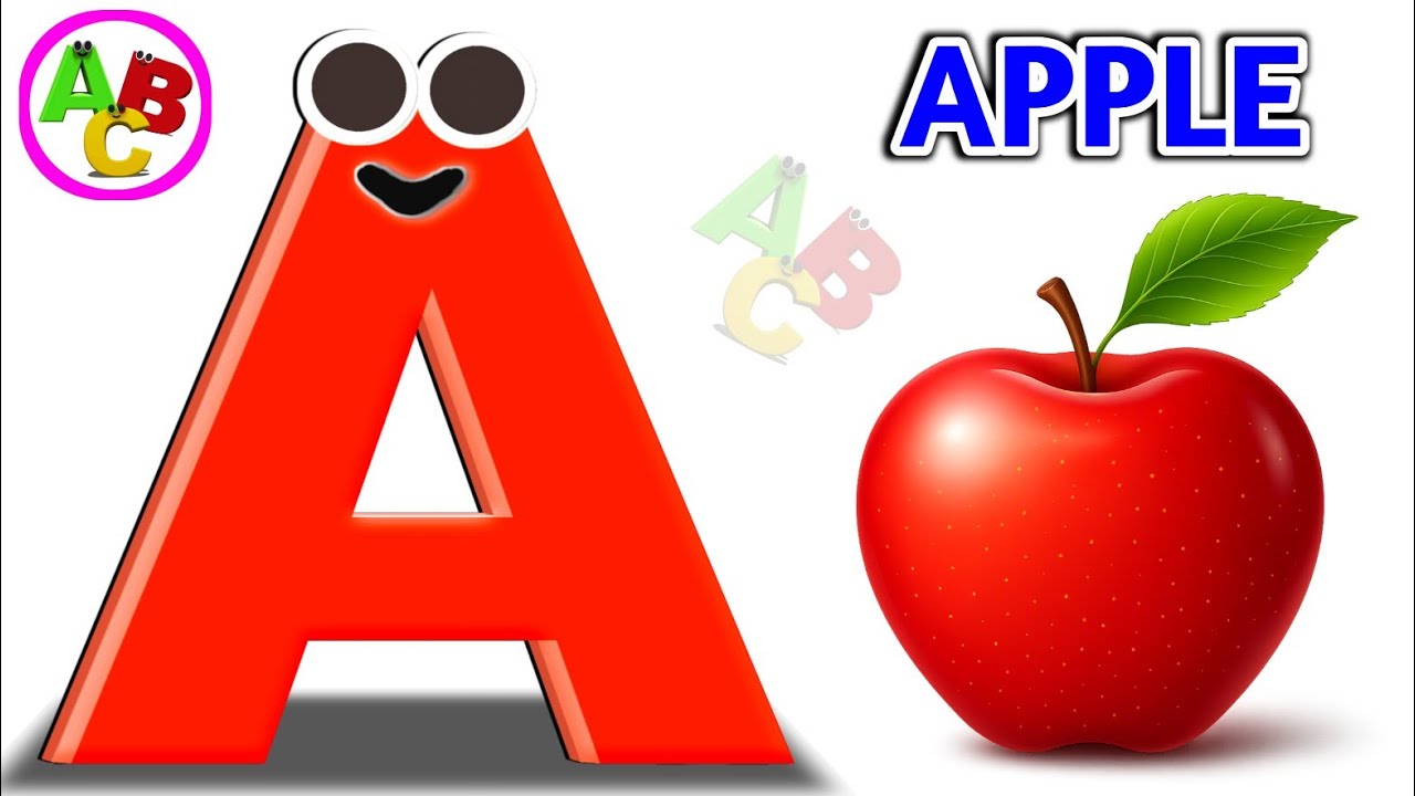  🌈ABC Learning Video for Kids | A for Apple 🍎 Phonics Song | ABC song🎵