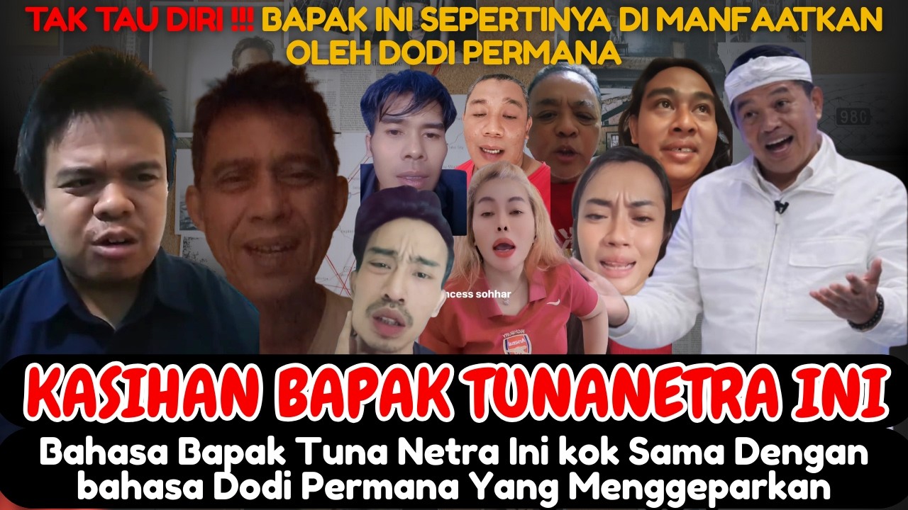Kasihan Bapak Tunanetra ini Gara Gara Dodi, Habis Di Hujat Netizen