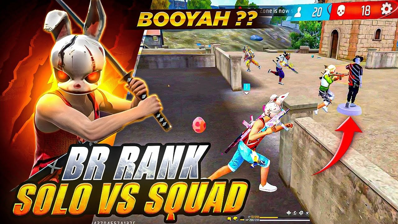 SOLO VS SQUAD 🔥 1V4 || SR OP FUNNY VIDEO 📸 @SRMINT482 