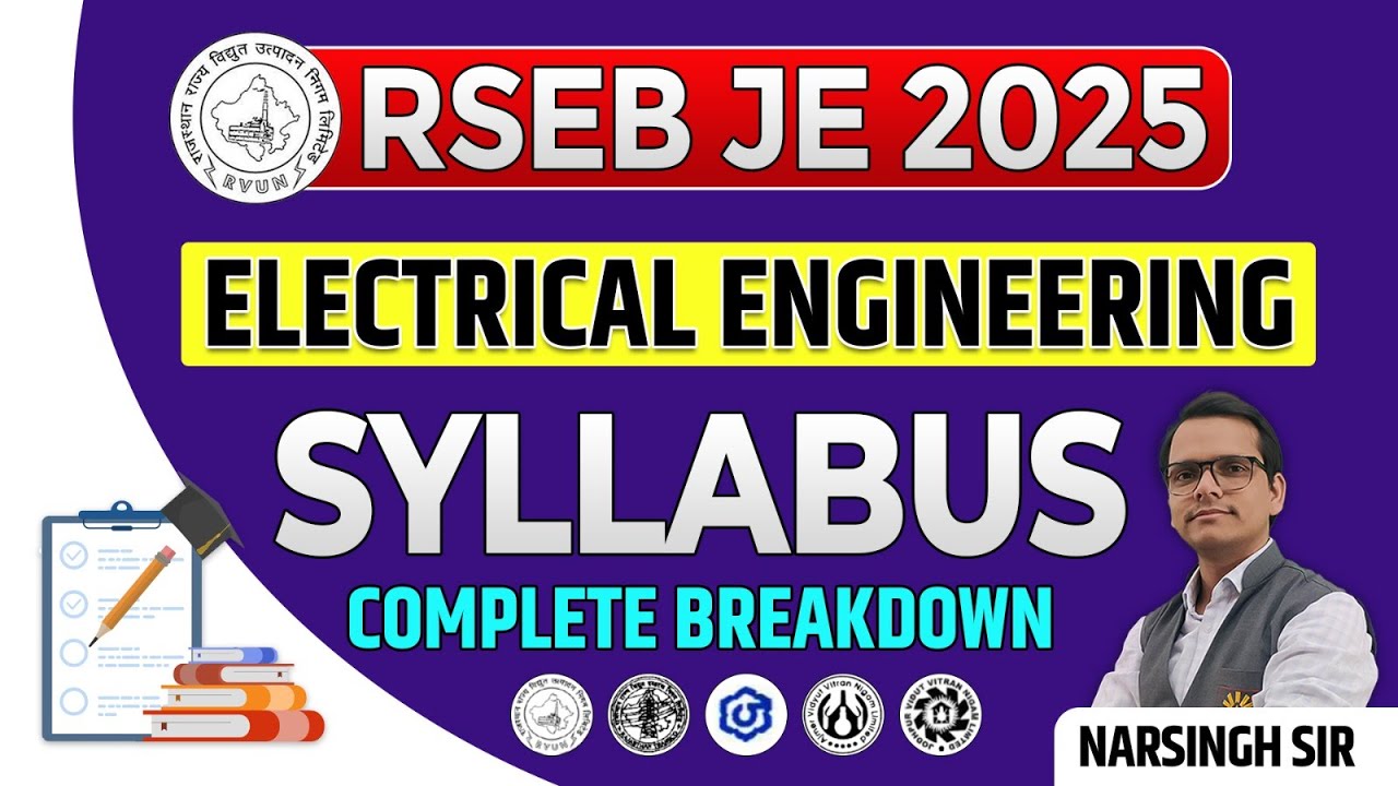 RSEB JE Syllabus 2025 | RSEB JE Electrical Engineering Syllabus | RSEB JE 2025 Electrical Syllabus