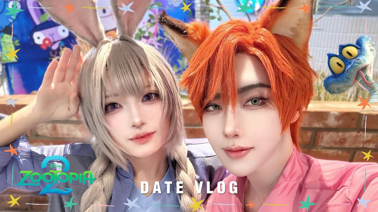 [Zootopia 2 In Public] If Nick & Judy Had a Winter Date 🦊🐰 | Cosplay Vlog