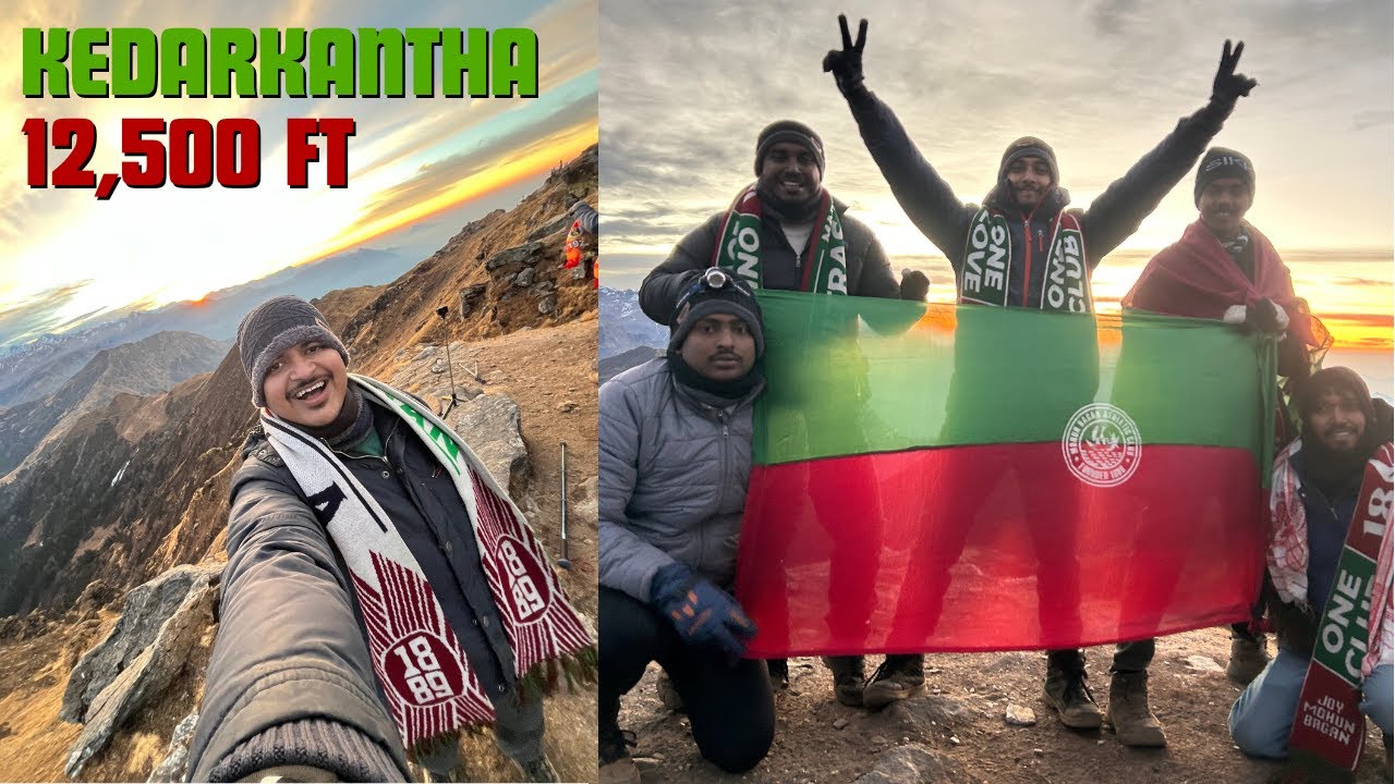We Sang The Mohun Bagan Anthem At The Kedarkantha Summit