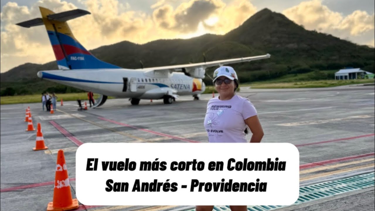 Este es el vuelo más corto en toda #colombia. Menos de 20 minutos entre Providencia y San Andrés 