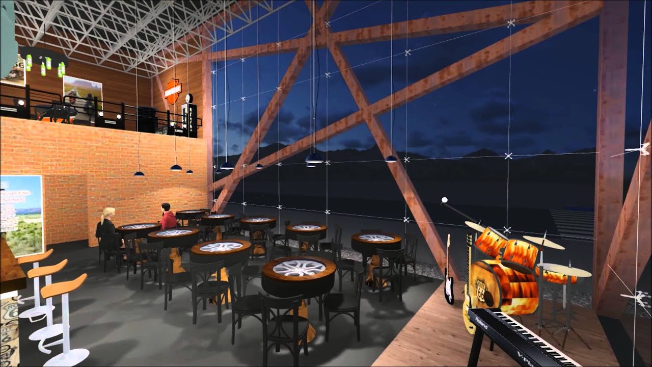 Bar  Tem&aacute;tico - ROUTE 66 - Arquitetura e Urbanismo