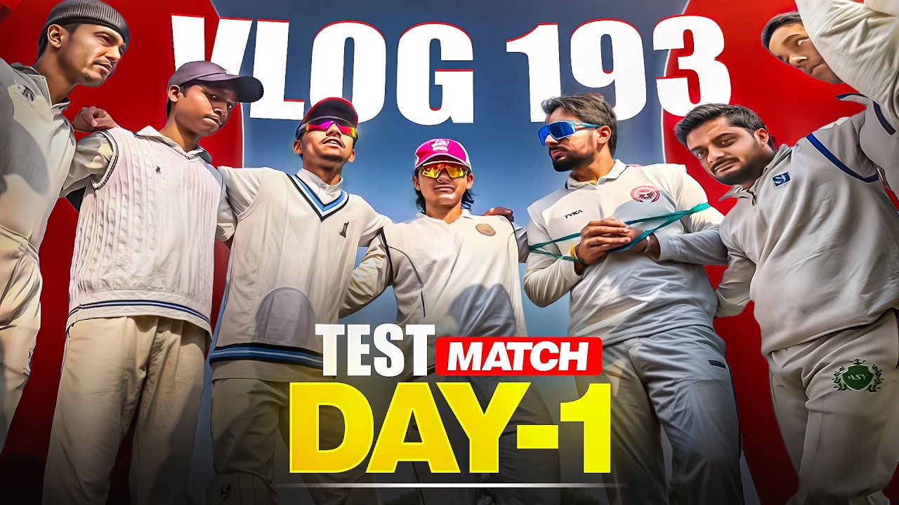Brutal Sledging on Day 1🔥| Test Match Vlog (Part-1) | Cricket Cardio