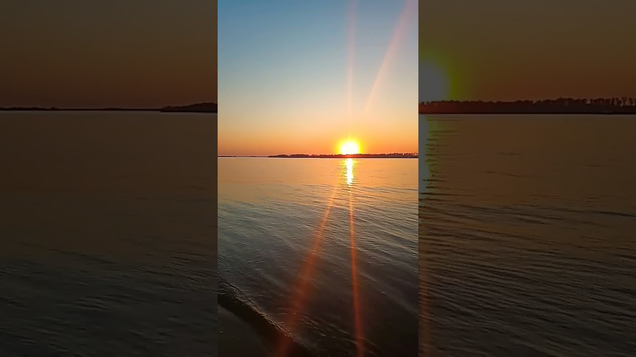 Закат Самара Волга набережная 23.04.24 #travel  #nature #sunshine #sunset #beach #river #самара #sun
