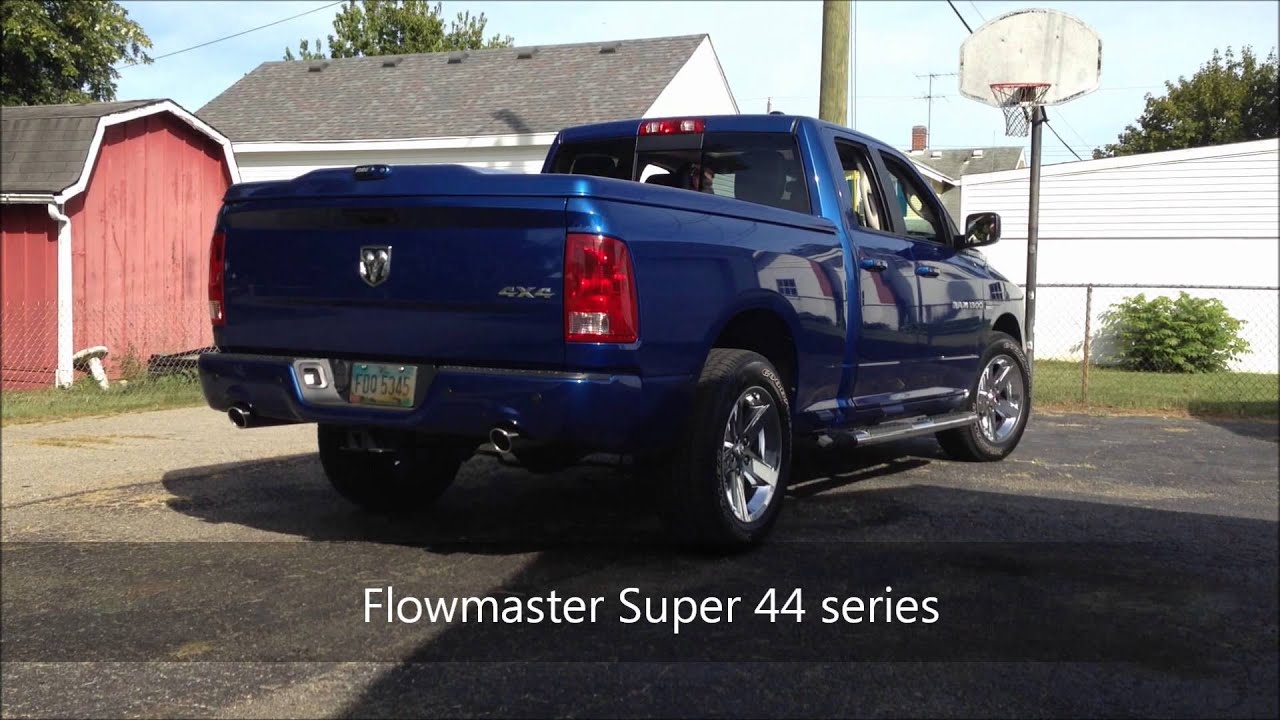 2011 Ram 5.7 Hemi Flowmaster Super 44 Exhaust Before & After