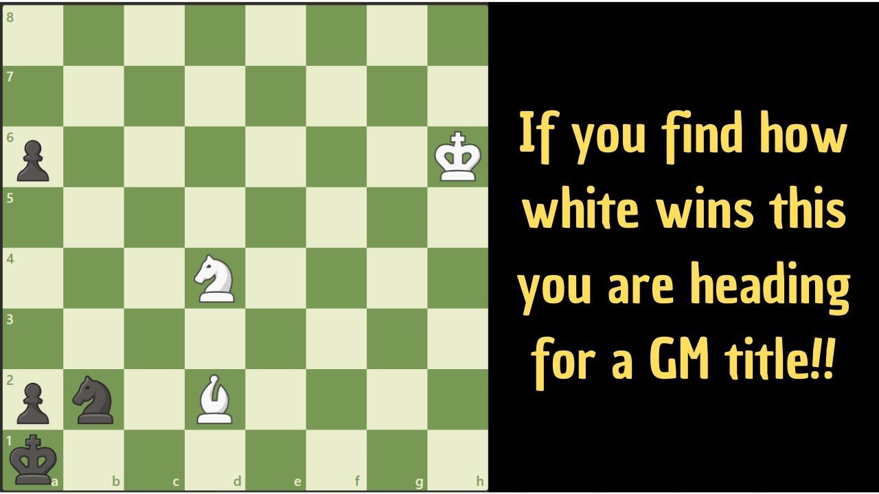 If you solve this puzzle you are GM material!