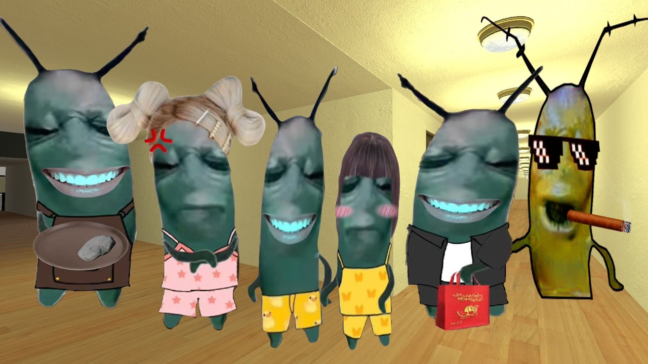 Plankton Aughh Family Nextbot In The Hotel Gmod!
