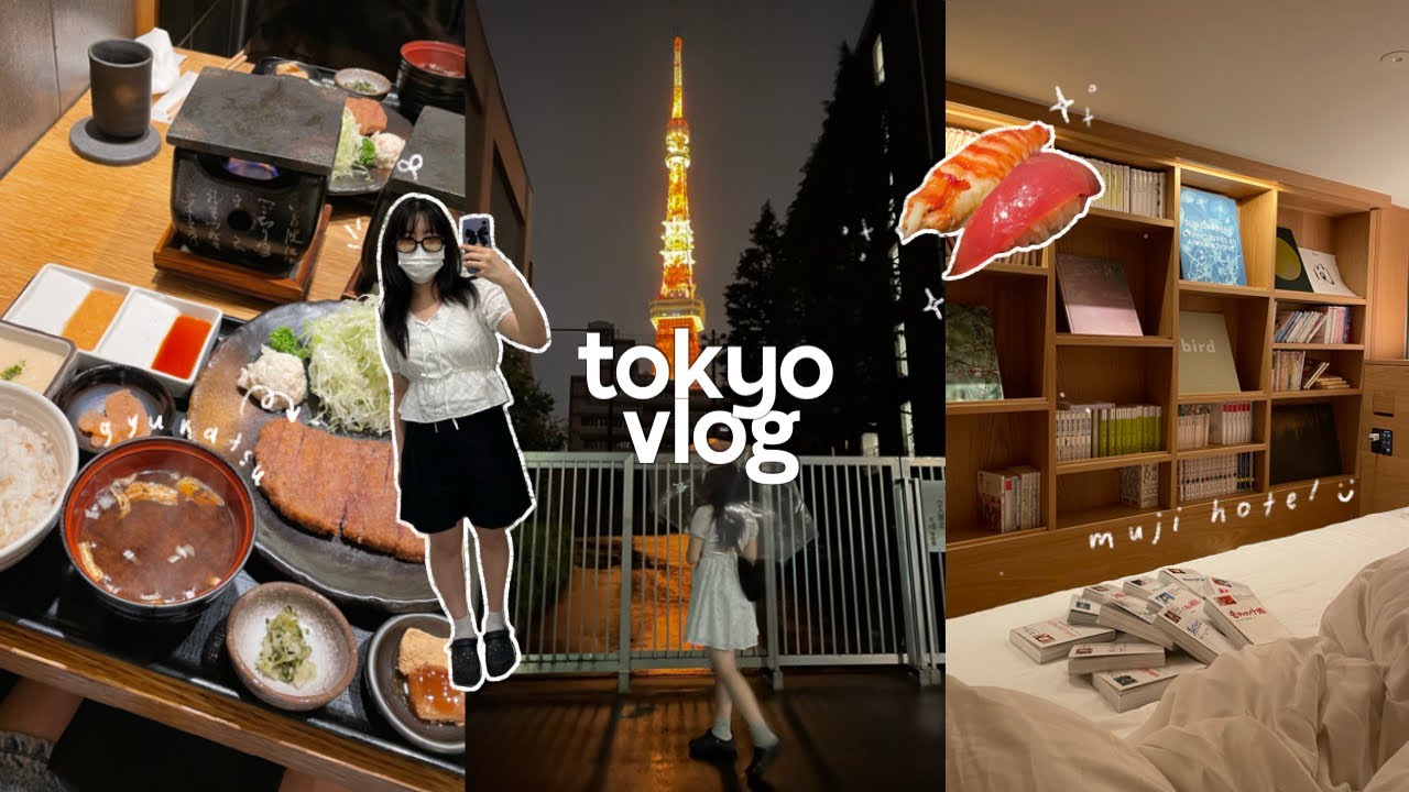 japan vlog ep.1 🍙: first day in tokyo, exploring akihabara, teamLab, muji hotel tour & what i eat