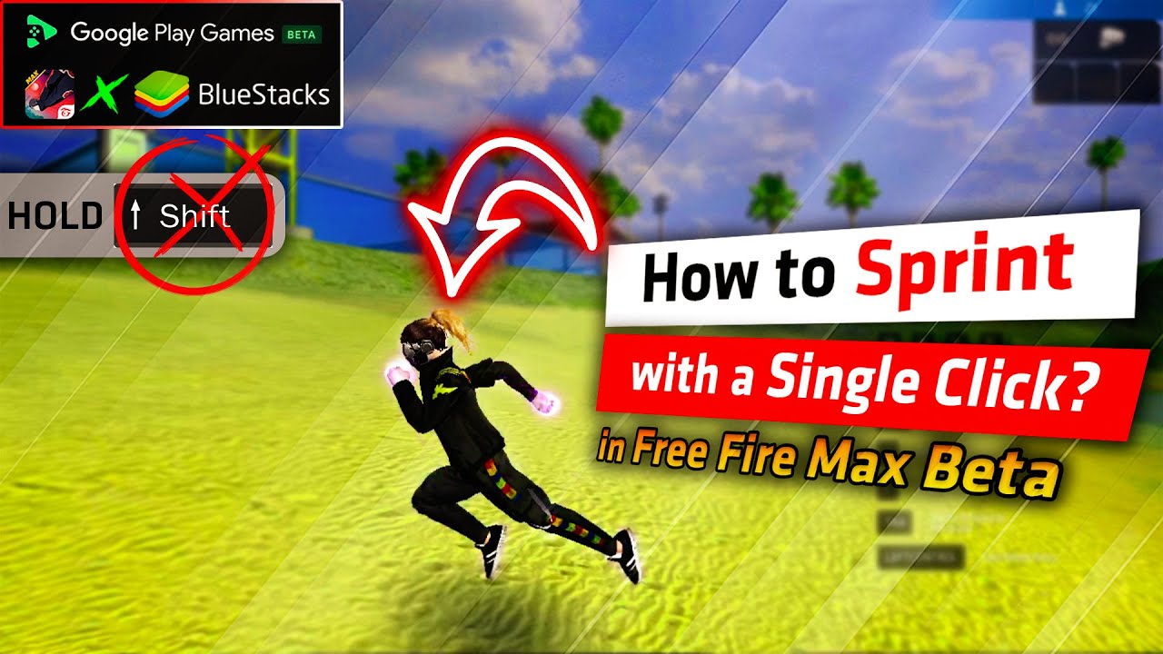 How to Sprint Without Holding Shift in Free Fire Max || Free Fire Max Beta Sprint Fix.../🤔