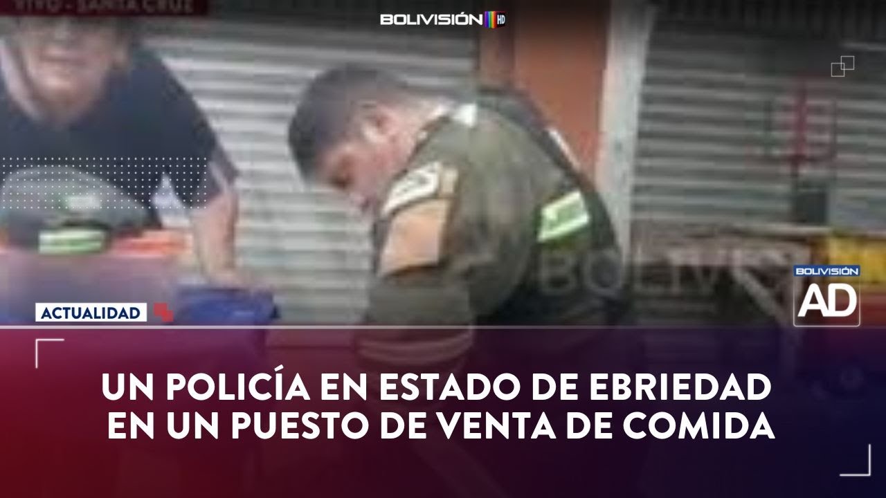 ¡Ebrio y con uniforme!