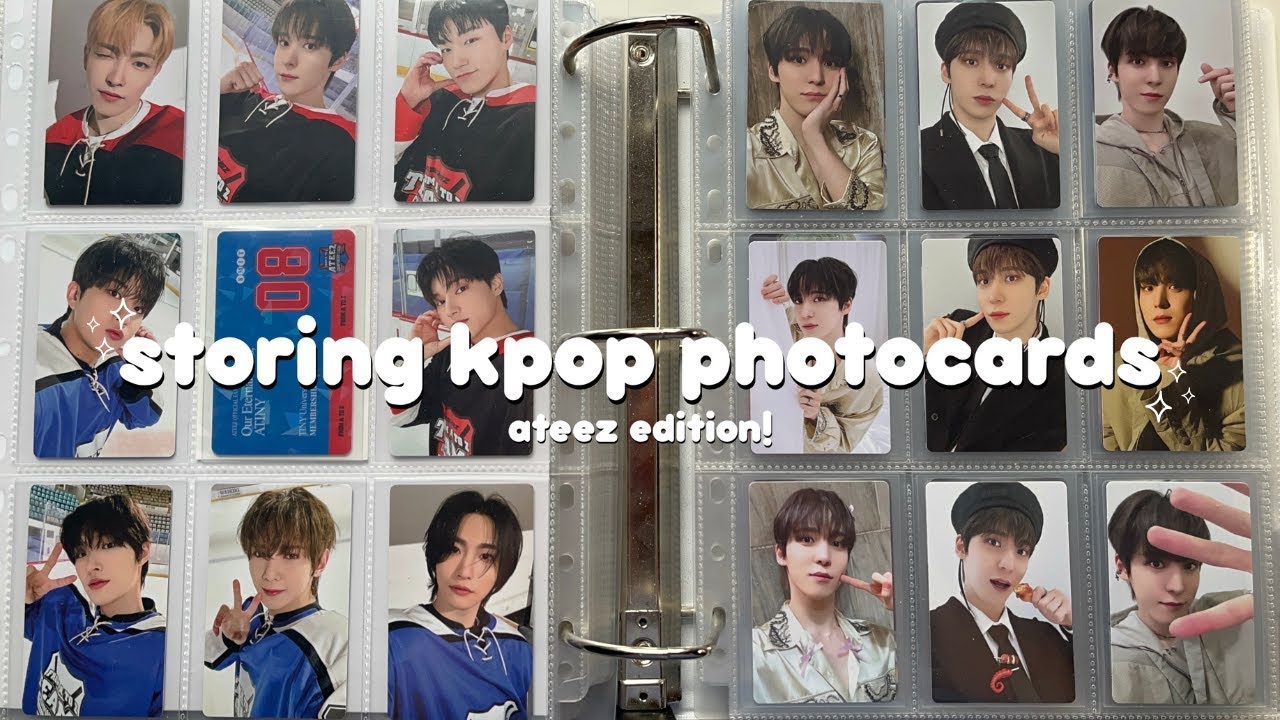 storing kpop photocards #32 ✧ ateez edition!