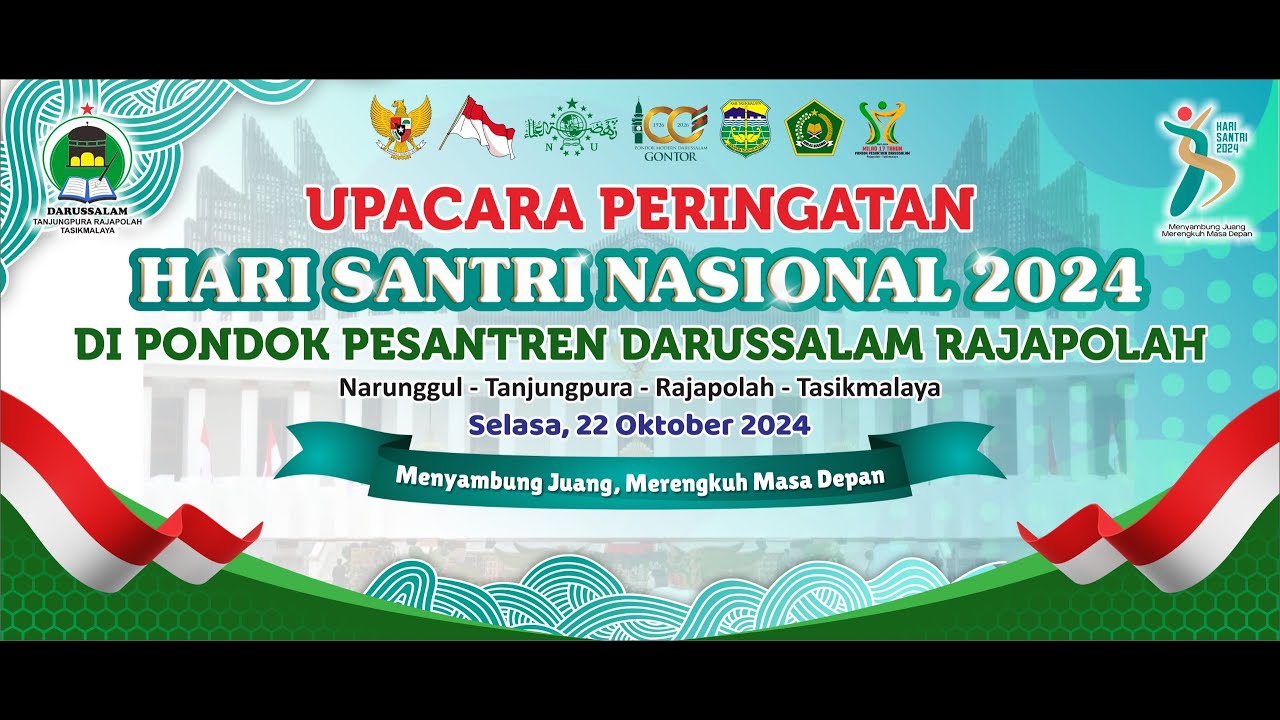 Upacara Peringatan Hari Santri Nasional Di Pondok Pesantren Darussalam Rajapolah Tasikmalaya