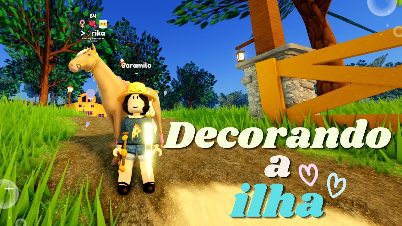 DECORANDO O MEU ESTABULO no Wild Horse Islands!