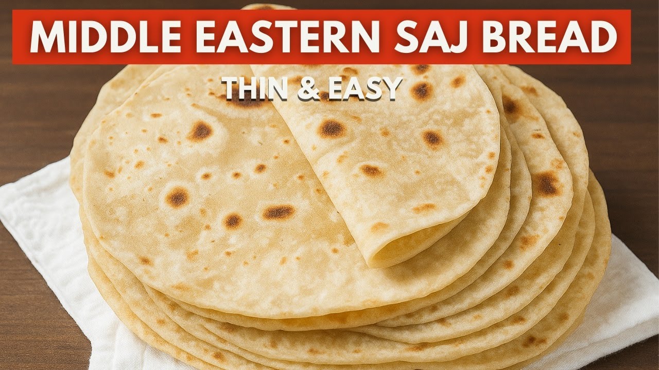 🔥 Authentic Middle Eastern Saj Bread – Soft, Thin & Easy to Make at Home!