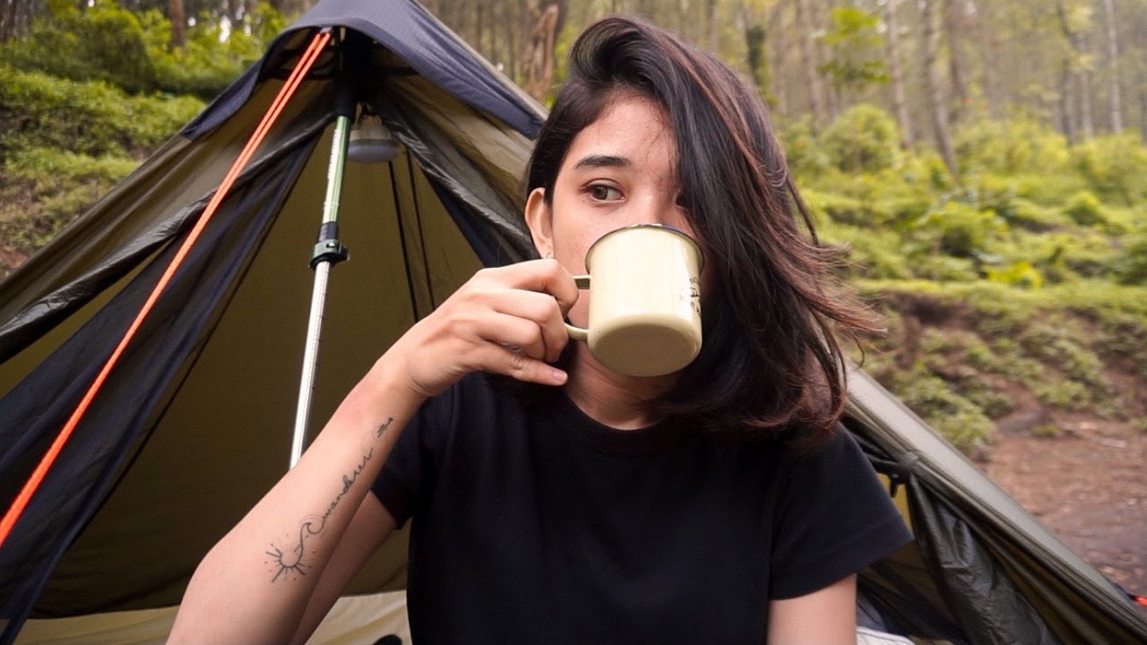 Camping pinggir sungai makan dimsum 🍺🍃🏕️/ GIVEAWAY🔥- Bedengan Malang