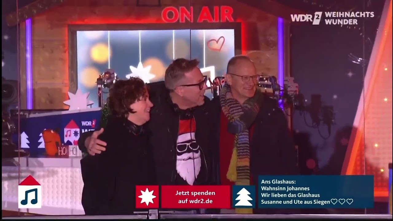 Johannes Oerding: Alles brennt - WDR 2 Weihnachtswunder Livestream, Essen 14.12.2025