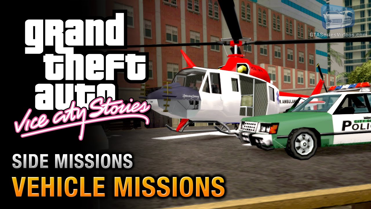 GTA Vice City Stories - All Vehicle Missions (Paramedic, Fire Fighter, Beach Patrol & More)