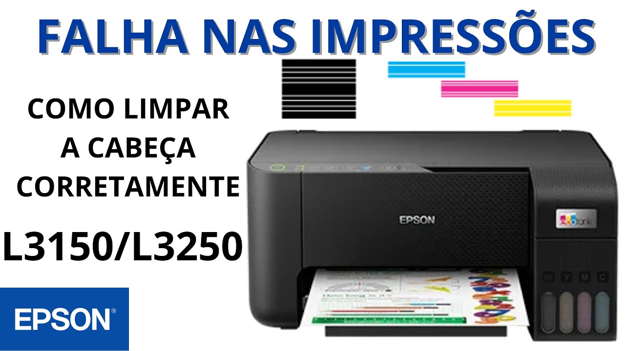 🖨️ IMPRESSORA EPSON COM FALHA DE IMPRESSÃO - COMO LIMPAR CABEÇA