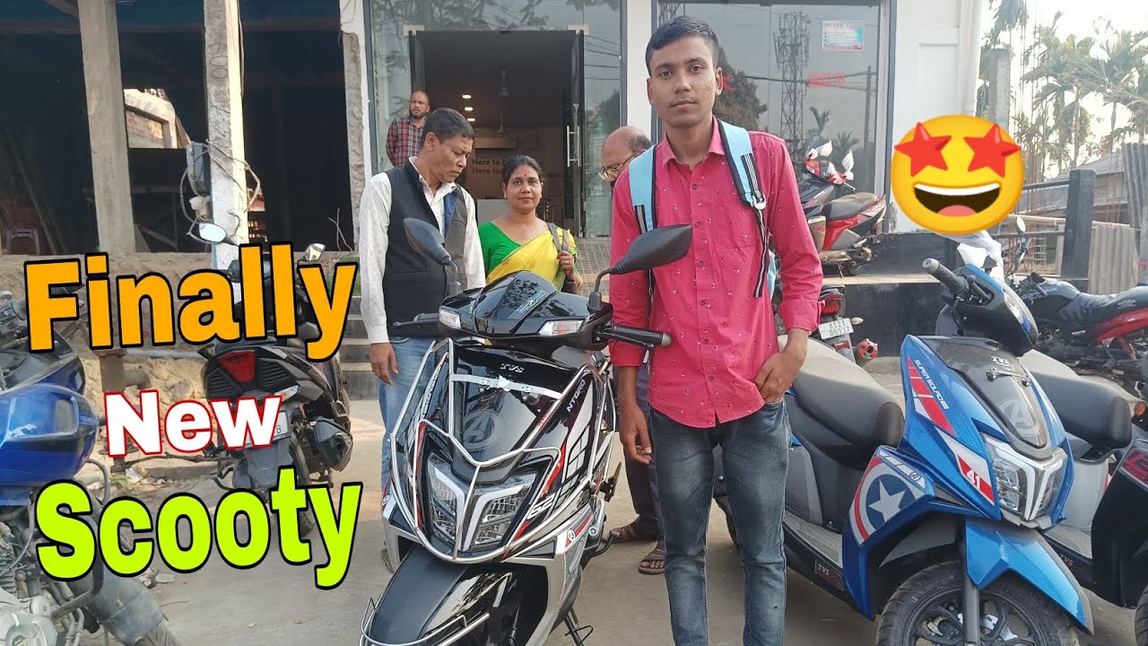 এটা ডাঙৰ সপোন পূৰণ হʼল।।Finally scooty কিনিলো দিয়ক।।TVS ntorq 125 thor edition।।Assamese vlogs.