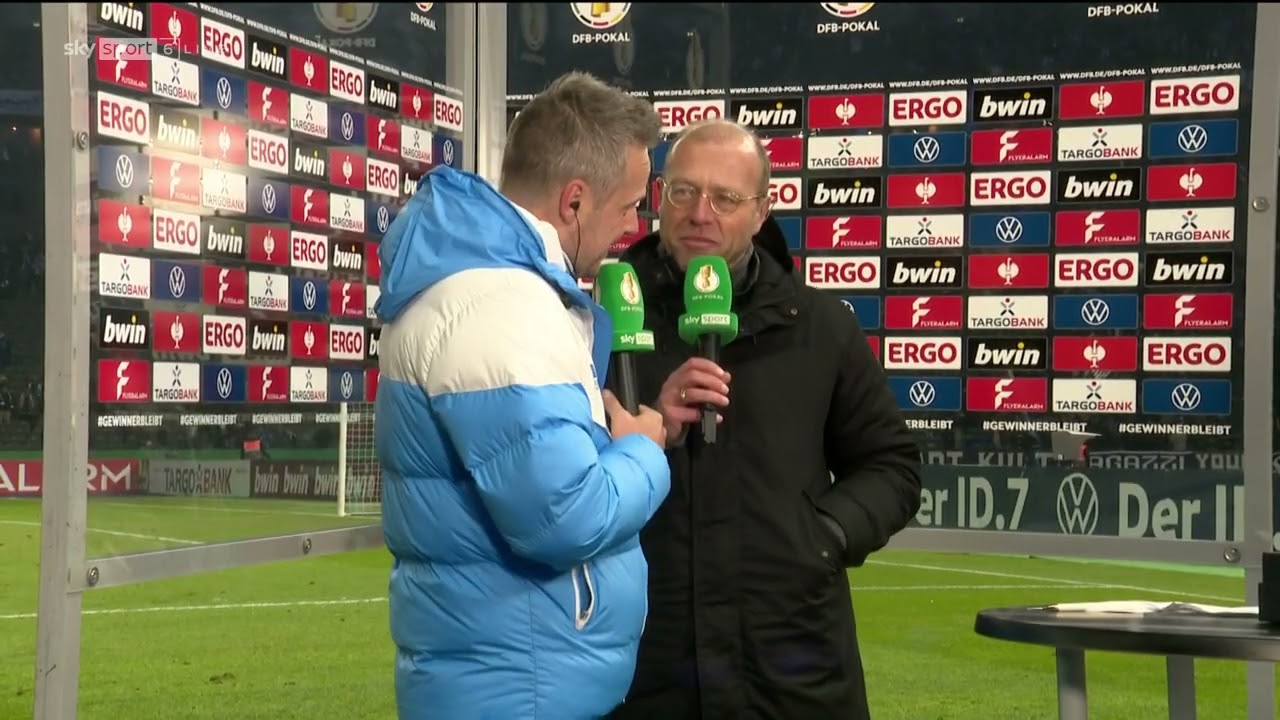 Kay Bernstein in einem emotionalen letzten Interview nach Herthas Pokalsieg gegen den HSV (6.12.23)