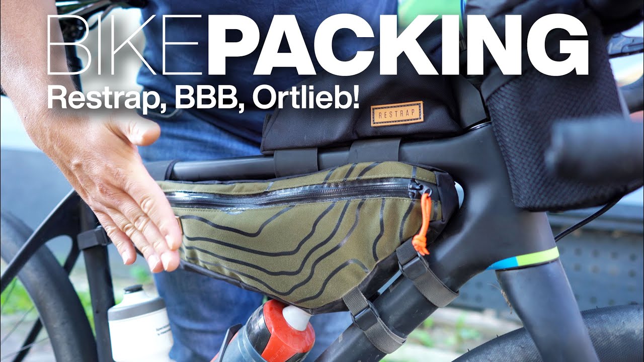 Bikepacking-Taschen am OPEN U.P.P.E.R: Restrap Framebag L Oberrohrtasche Top Tube Bag BBB BarBuddy