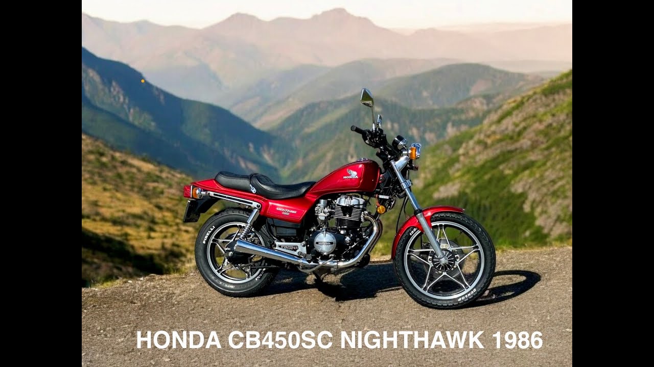 Honda CB450SC Nighthawk (CB 450) 1986 overview and ride.