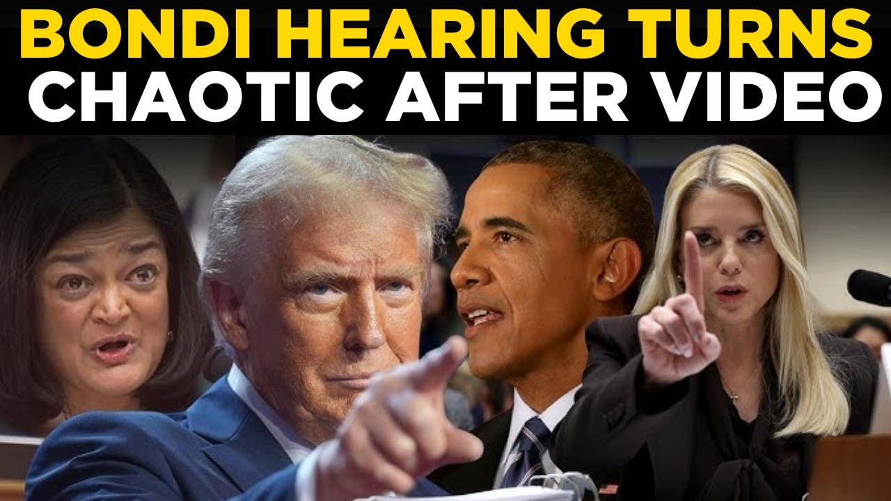 Pam Bondi Hearing LIVE: Pam Bondi Hearing Explodes After Fitzgerald Plays Obama ICE Video