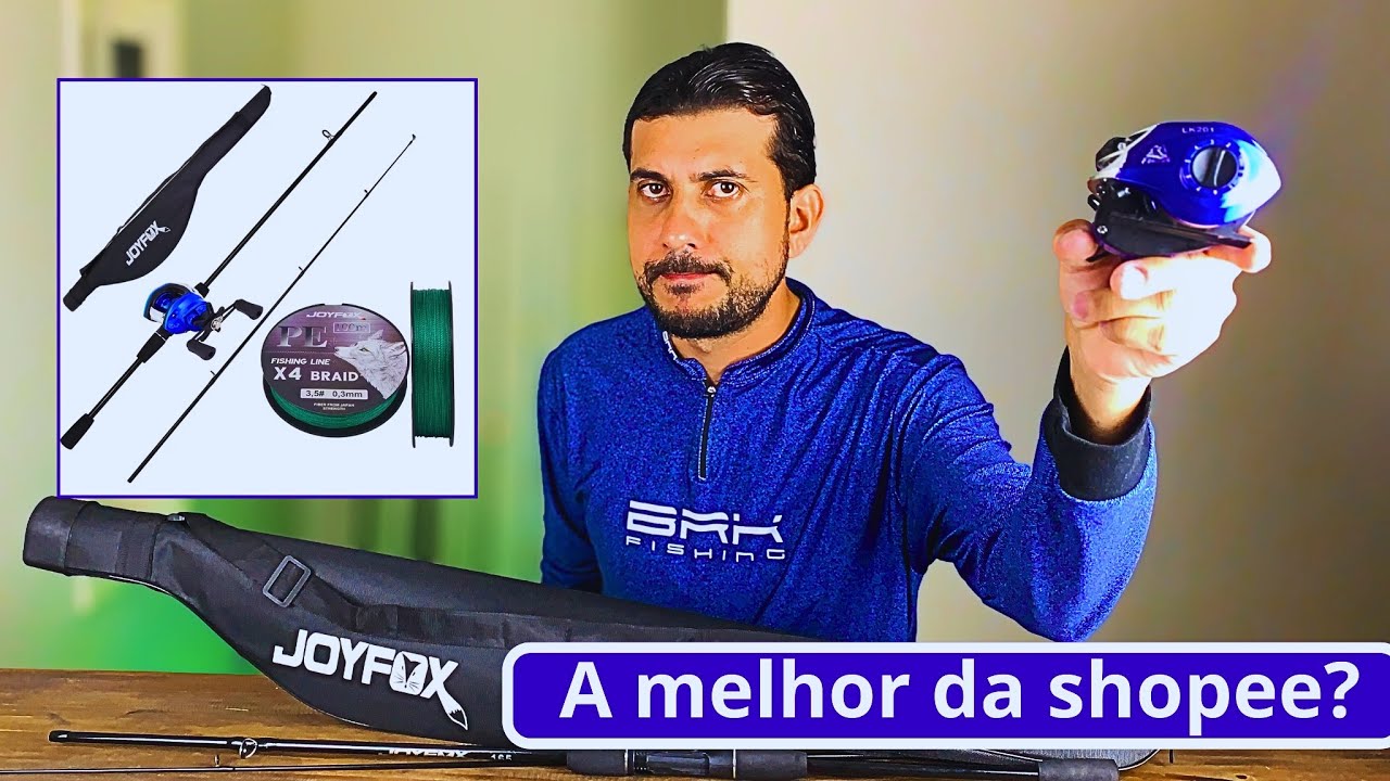 Carretilha LK 201 Joyfox + Vara 1,65m 🎣 Review | Melhor Kit de Pesca da Shopee?