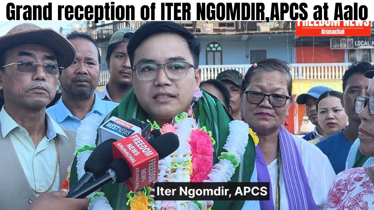 Grand welcome of ITER NGOMDIR,APCS at Aalo | Homecoming after cracking APPSC Exam