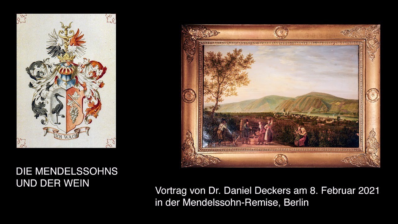 Die Mendelssohns und der Wein. Vortrag von Daniel Deckers in der Mendelssohn-Remise am 8.2.2021