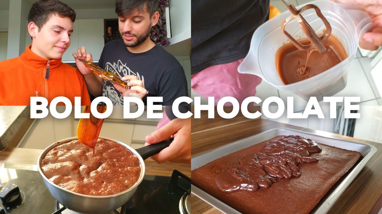 Bolo de chocolate VENCIDO com cobertura de BRIGADEIRO