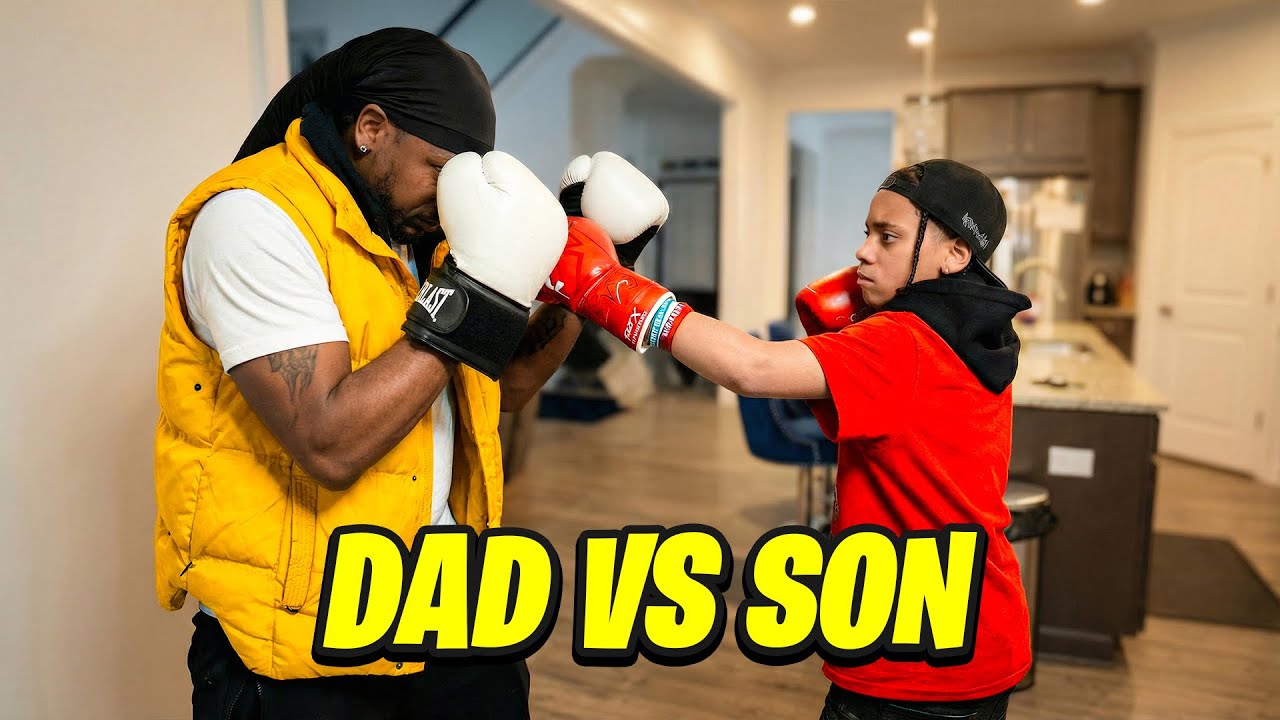 Daily Vlog: KD Challenges Dad in Boxing | Cooking on MLK Day