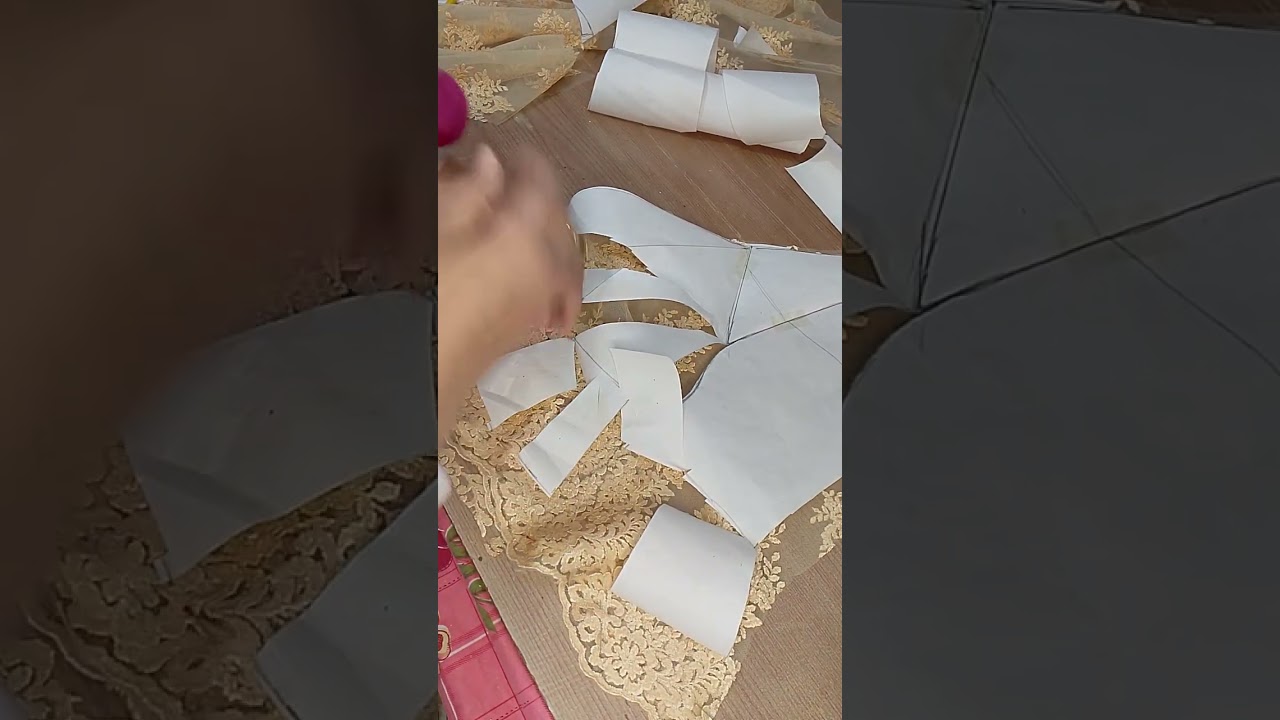 2eme partie de la veste en dentelle croisée 