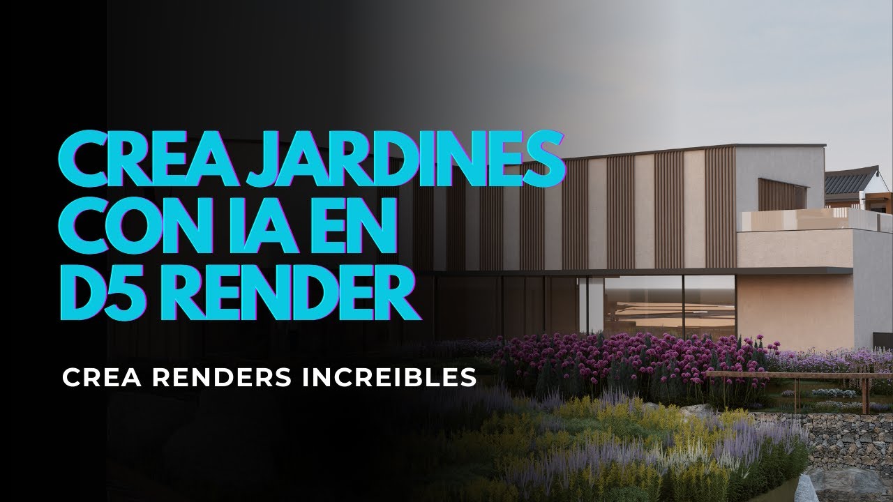 Crea Jardines Increíbles en D5 Render en Minutos