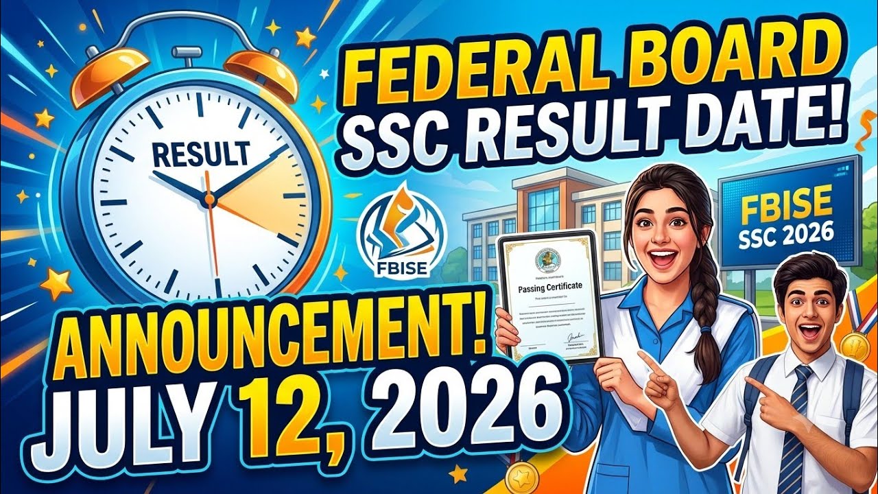 Federal Board SSC 1st Annual Result Date Announcement 2026 - Fbise Exam 2026