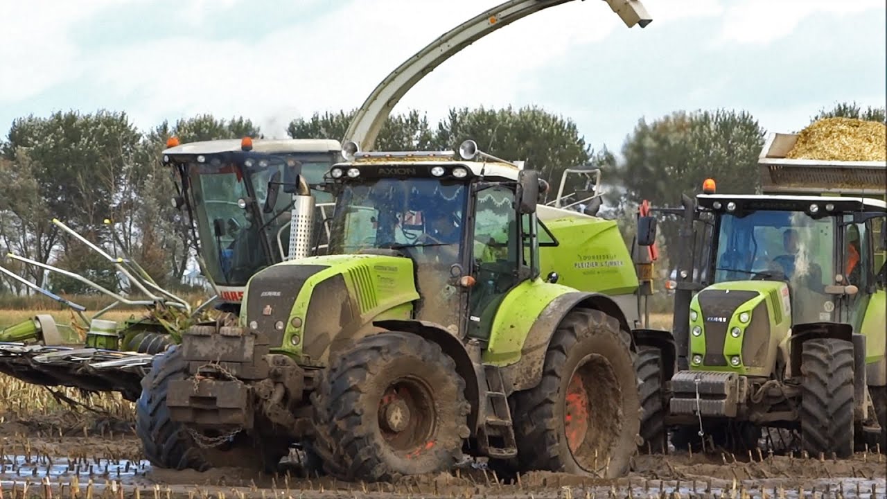 Mais Silage In The Mud | Claas Jaguar 960 + Fendt | Modderen | Pleizier & Timmer