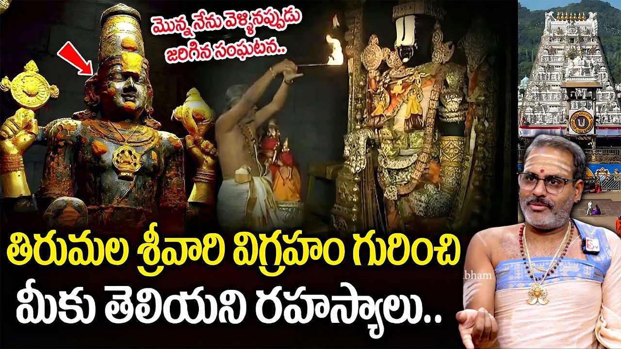 Tirumala : Unknown Facts About Lord Venkateswara Swamy Idol In Tirumala | Tirupati Murthy Avadani