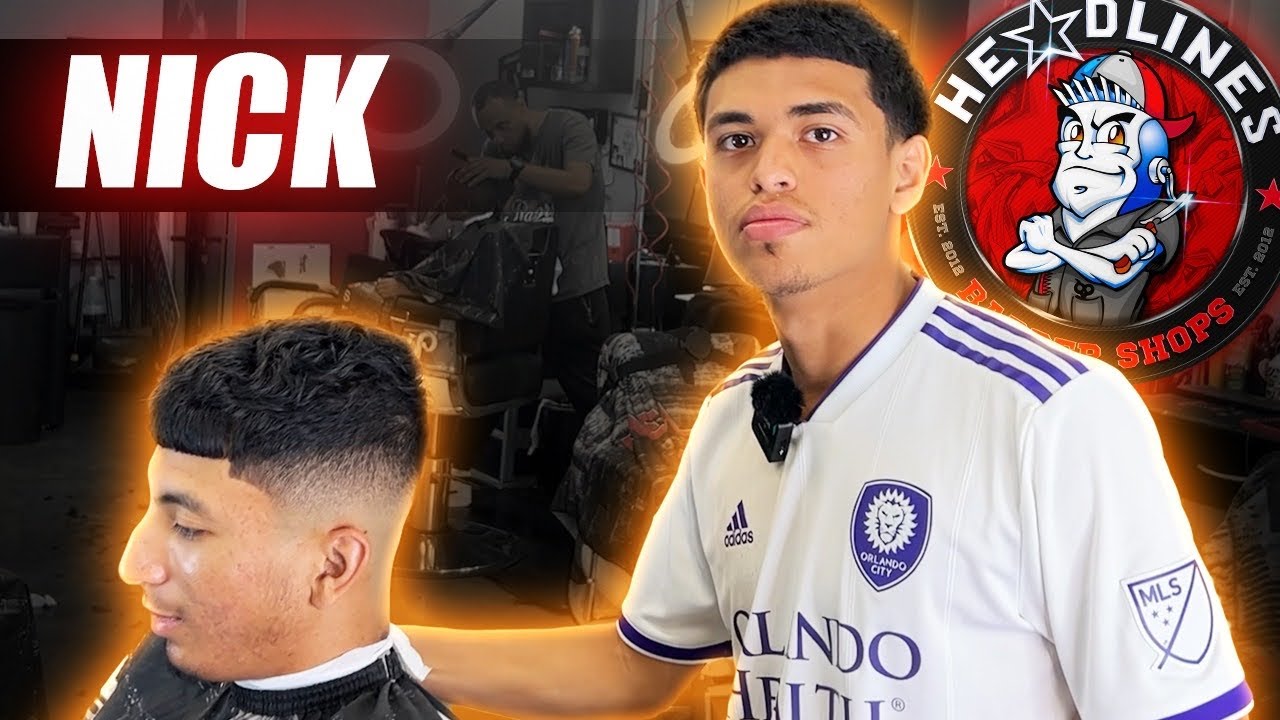 18 year old licensed barber does a crop top fade