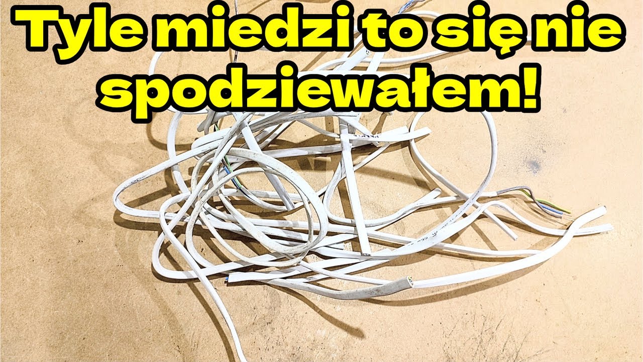 Ile miedzi z 1kg budowlanych kabli/przewodów? Jaki procent to czysta miedź?