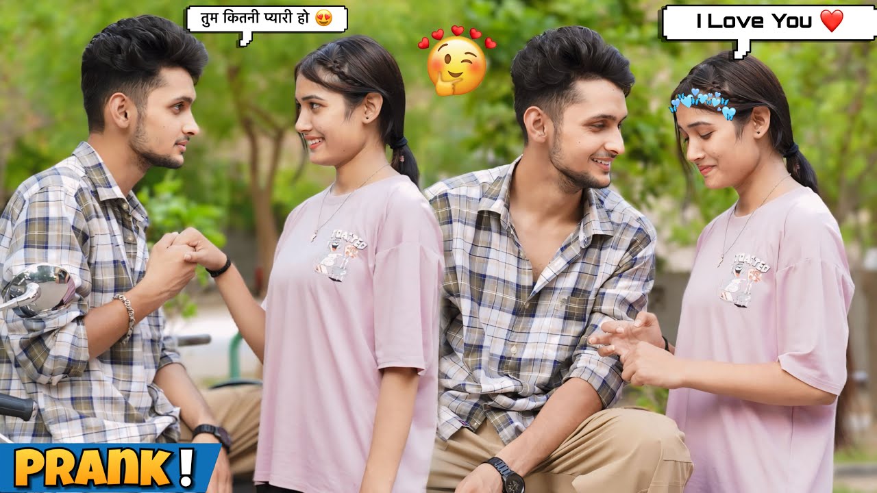 FLIRTING PRANK ON RUHI 😍 || Ruhi ने बोला I Love You🥰❤️ || Harshit PrankTv