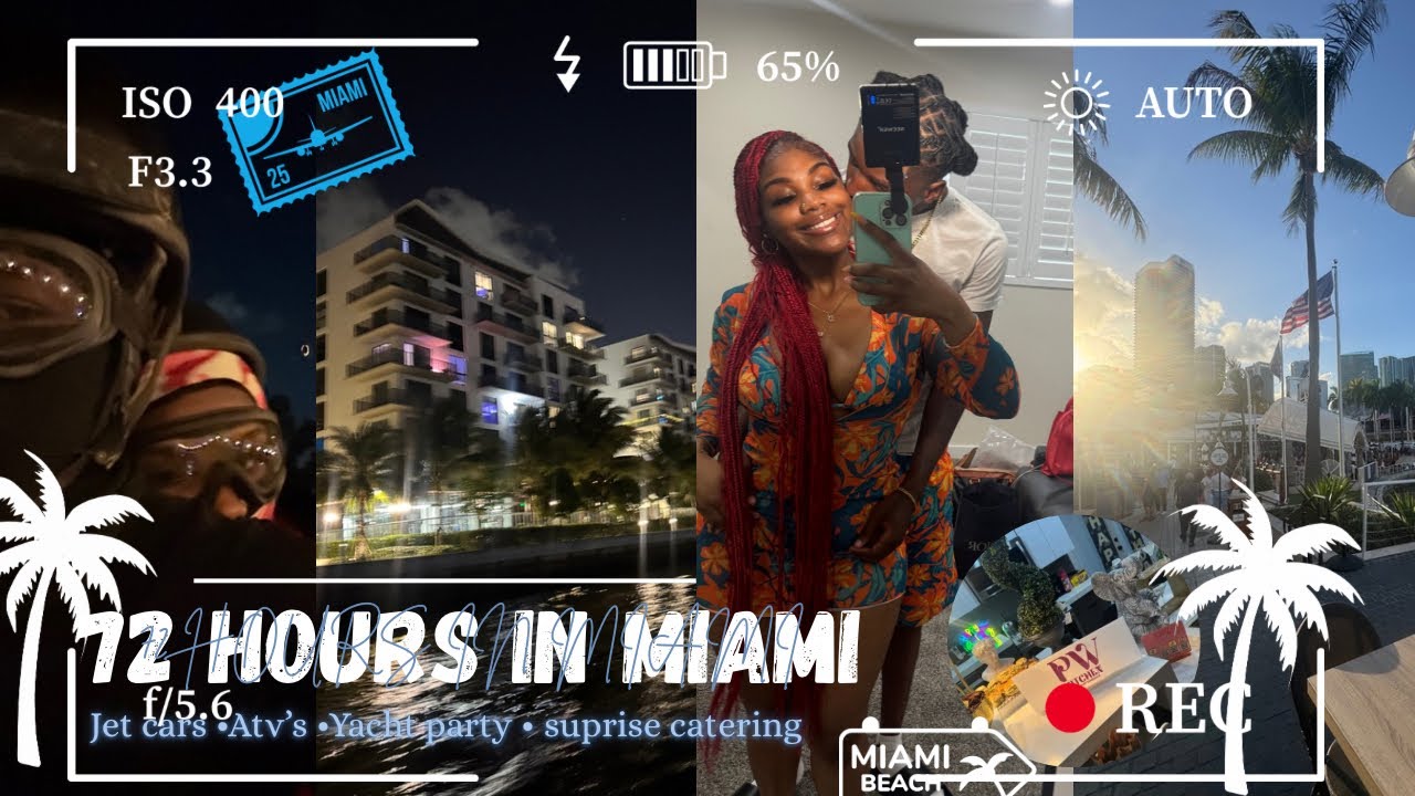 72 HOURS IN MIAMI !!!! ( PREP + VLOG ) Car jets, ATV Riding, Yacht party, Etc🍠🐬🌺🌊