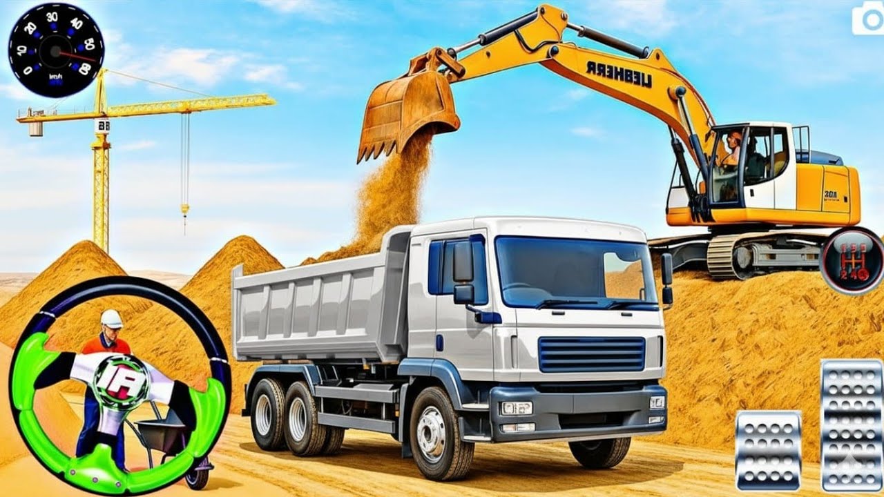 Real City Construction Driving Simulator 3d | City Construction Jcb & Trucks Game | Android Gameplay