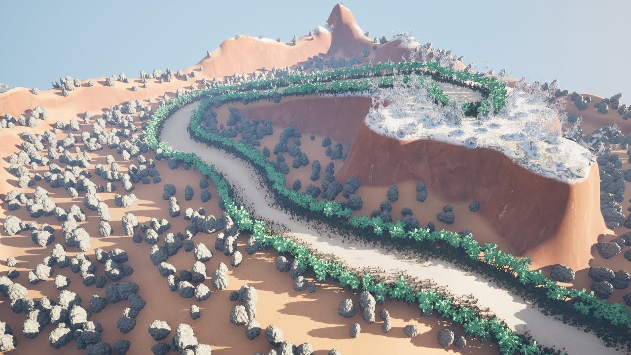 Unreal Engine 5.2 PCG Tutorial - Sampling Landscape Auto Materials