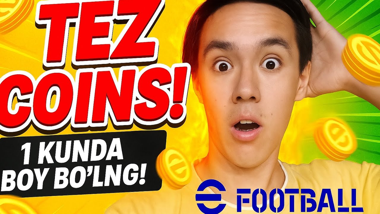 Qanaqa qilib efootballda tez maneta yig'ish 🤯💥 #eFootball2025 # #eFootballSettings #efootballcoins 