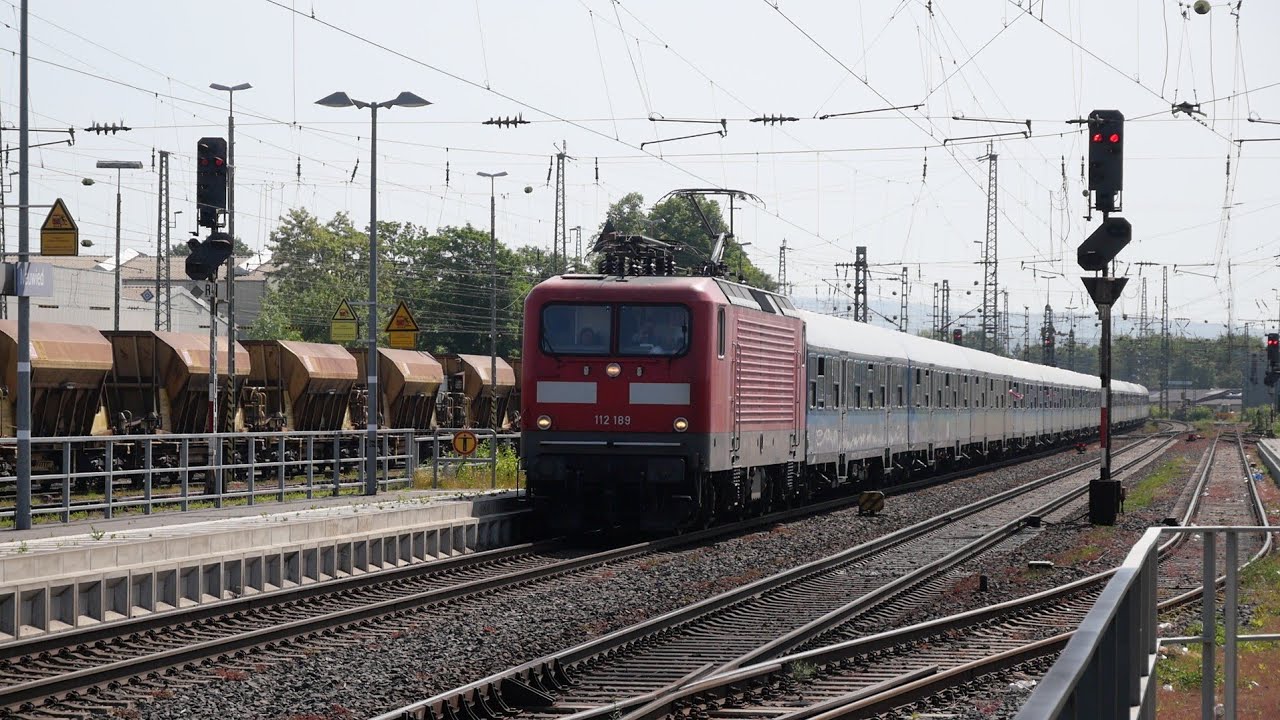 Eisenbahnverkehr in Neuwied Mit Br 112 193 187 185 295 1440 428 425 423 426