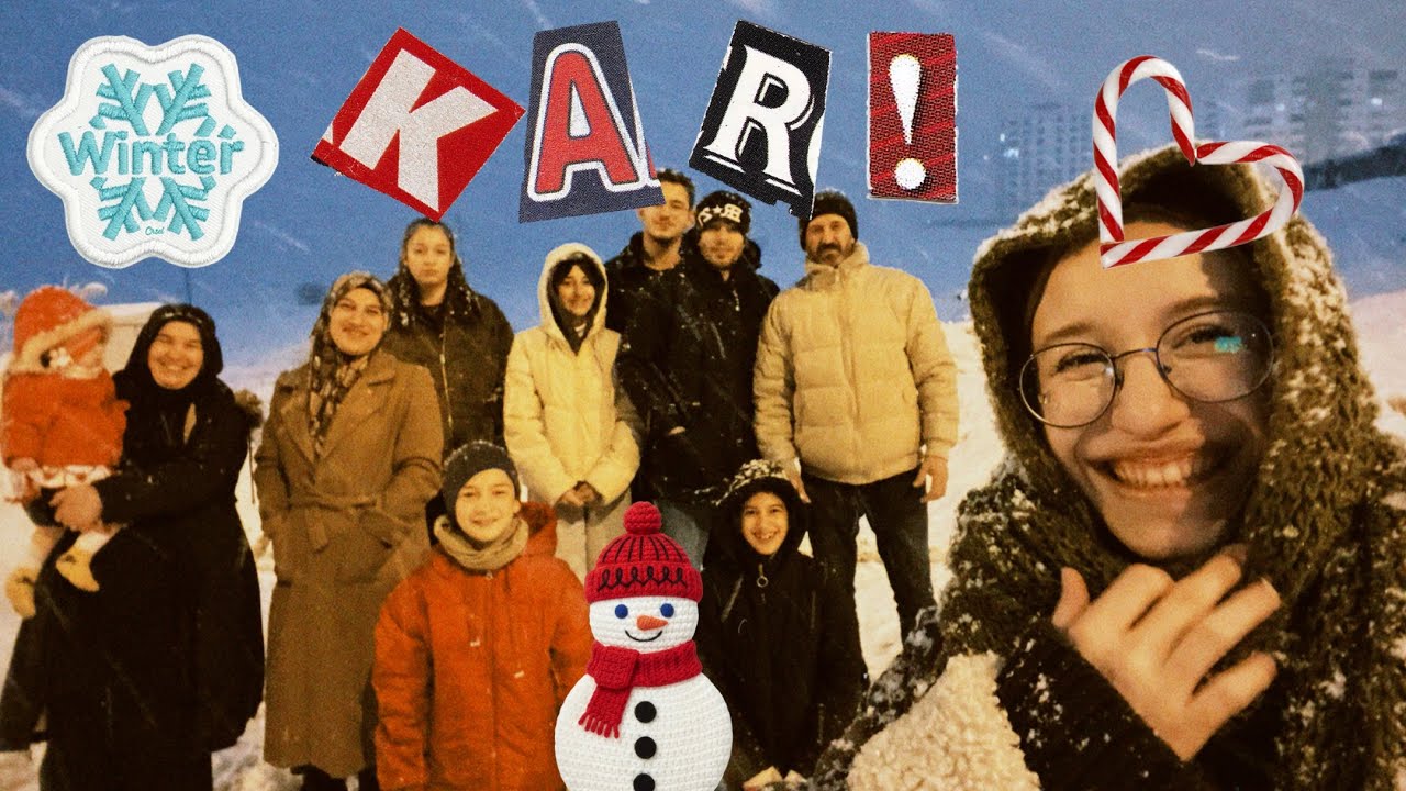kar kış kuzenlerle bir gün vlog 