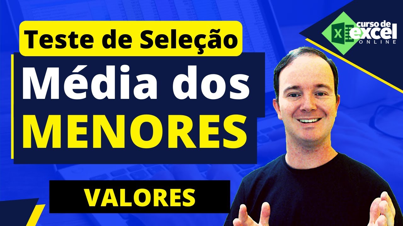 Teste de Excel | Como Calcular a Média dos Menores Valores no Excel